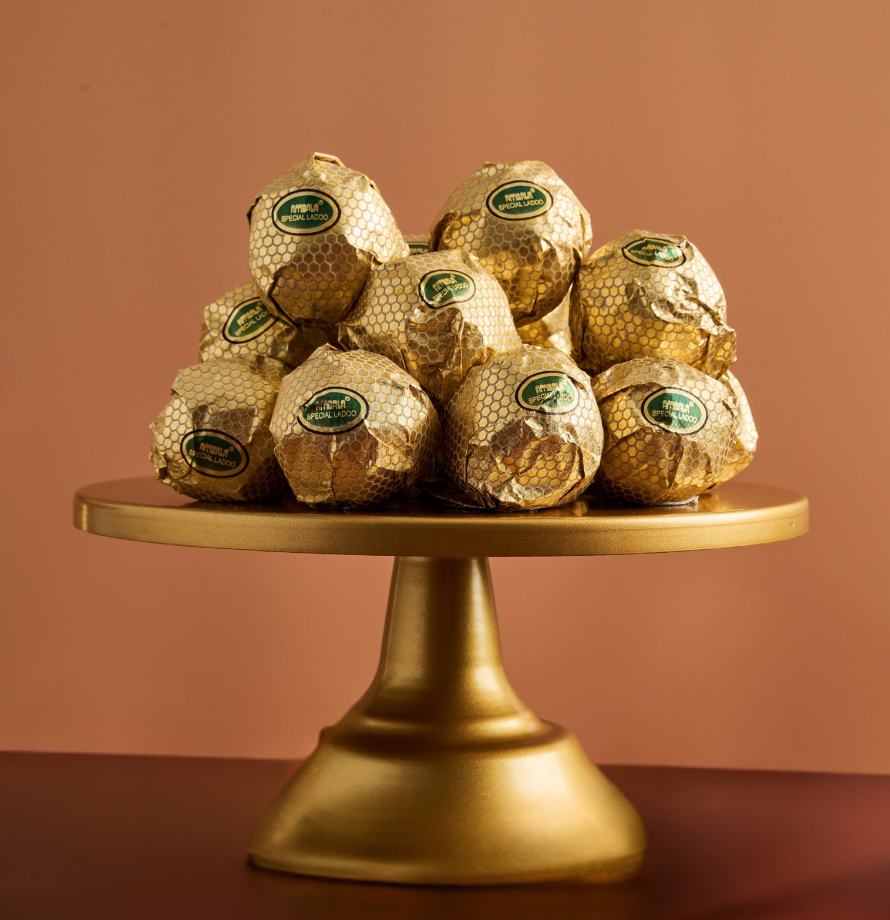 Special Ladoo Gold Wrapped